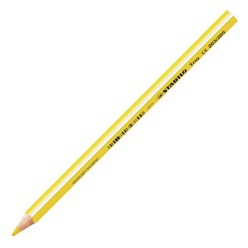 Afbeelding laden in galerijviewer, Stabilo trio thick - driekantig kleurpotloden met extra dikke kern 4,2 mm - etui met 24 kleuren