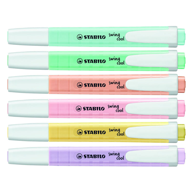 Load image into Gallery viewer, Stabilo swing cool pastel - markeerstift - set met 6 stuks