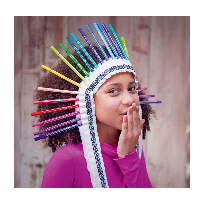 Load image into Gallery viewer, Stabilo pen 68 colorparade antraciet lichtblauw 20 kleuren