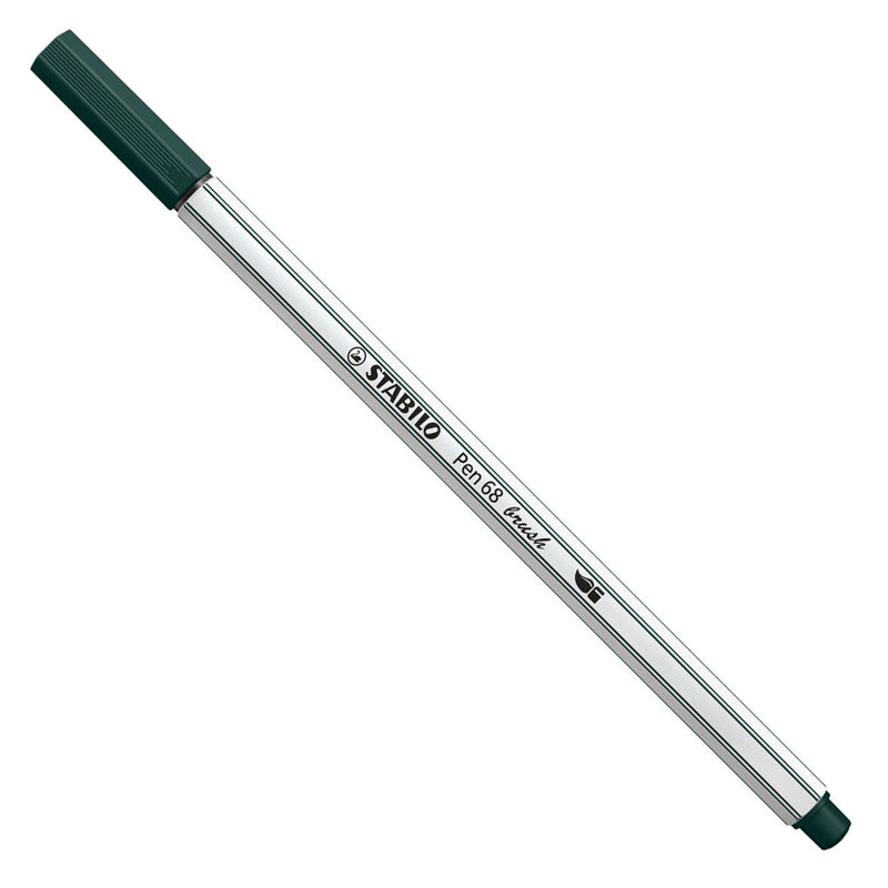 Load image into Gallery viewer, Stabilo pen 68 brush - viltstift - aarde groen (63)