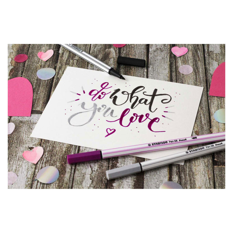 Load image into Gallery viewer, Stabilo pen 68 brush - viltstift - geel (44)