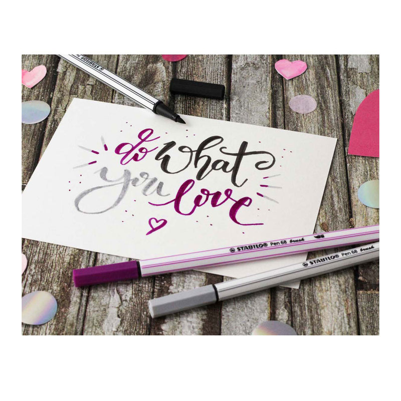 Load image into Gallery viewer, Stabilo pen 68 brush - viltstift - lila (58)