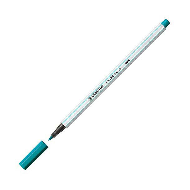 Load image into Gallery viewer, Stabilo pen 68 brush - viltstift - turquoise (51)