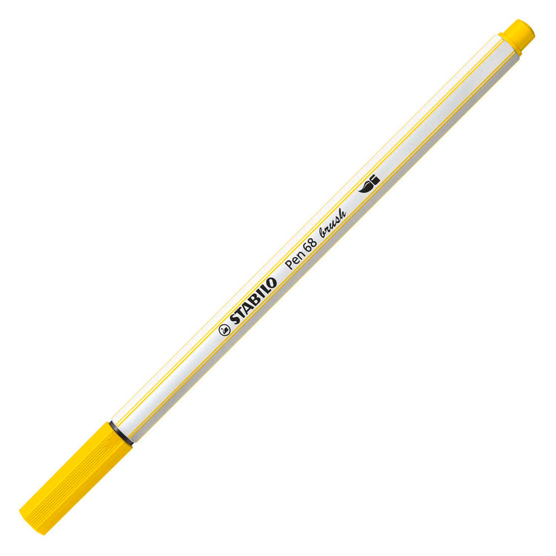 Load image into Gallery viewer, Stabilo pen 68 brush - viltstift - citroen geel (24)