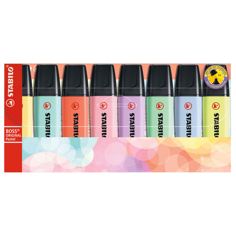 Load image into Gallery viewer, Stabilo boss original pastel - markeerstift - set 8 stuks
