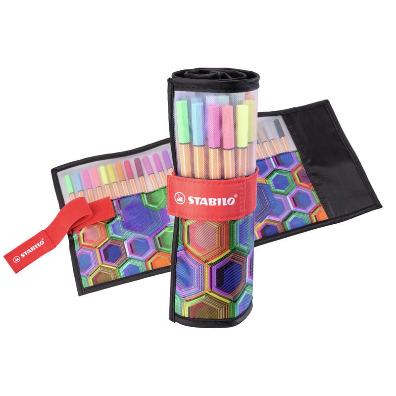 Afbeelding laden in galerijviewer, Stabilo point 88 - fineliner 0,4 mm - rollerset - arty - etui met 25 kleuren