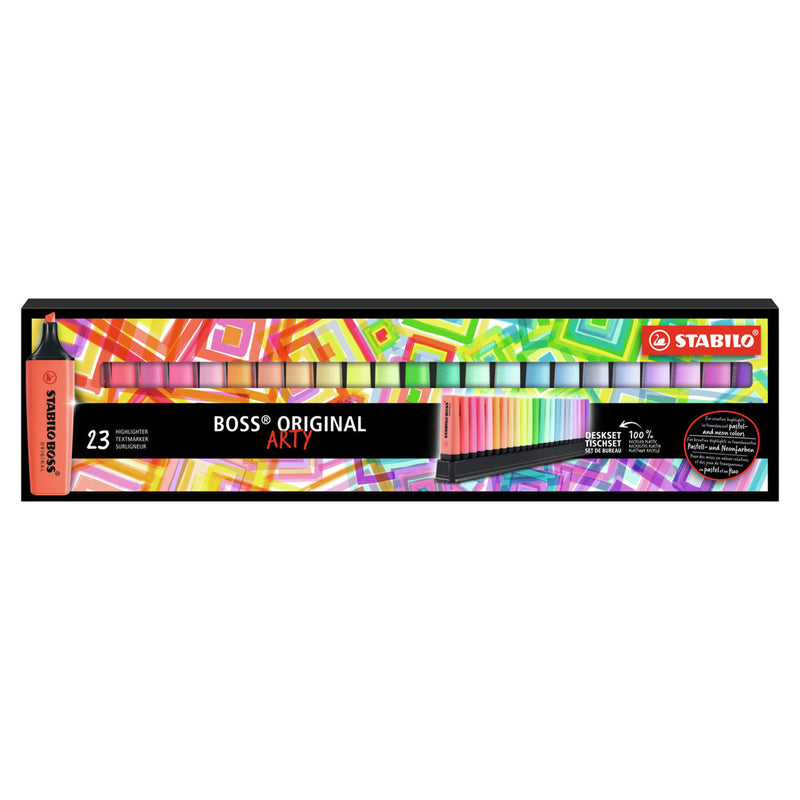 Load image into Gallery viewer, Stabilo boss original - markeerstift - arty - 23 stuks deskset