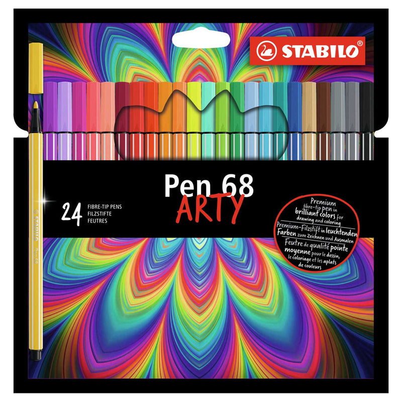 Load image into Gallery viewer, Stabilo pen 68 - viltstift - arty - set met 24 stuks