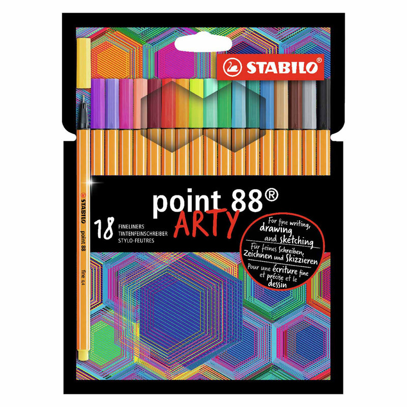 Load image into Gallery viewer, Stabilo point 88 - fineliner - arty - set met 18 stuks