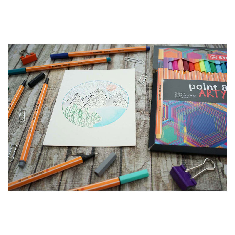 Load image into Gallery viewer, STABILO Point 88 ARTY Fineliners, 18st.