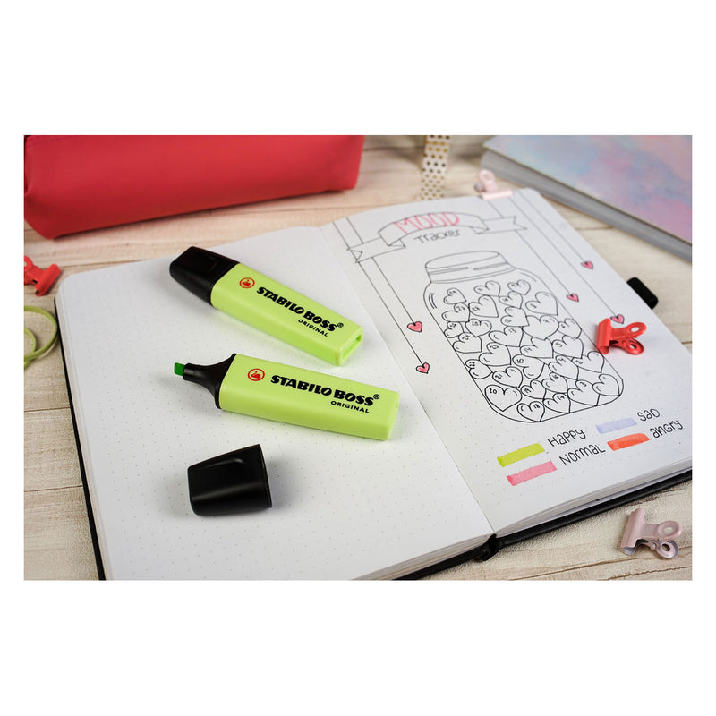 Afbeelding laden in galerijviewer, Stabilo boss original pastel - markeerstift - markeren met pastelkleuren - etui met 4 kleuren