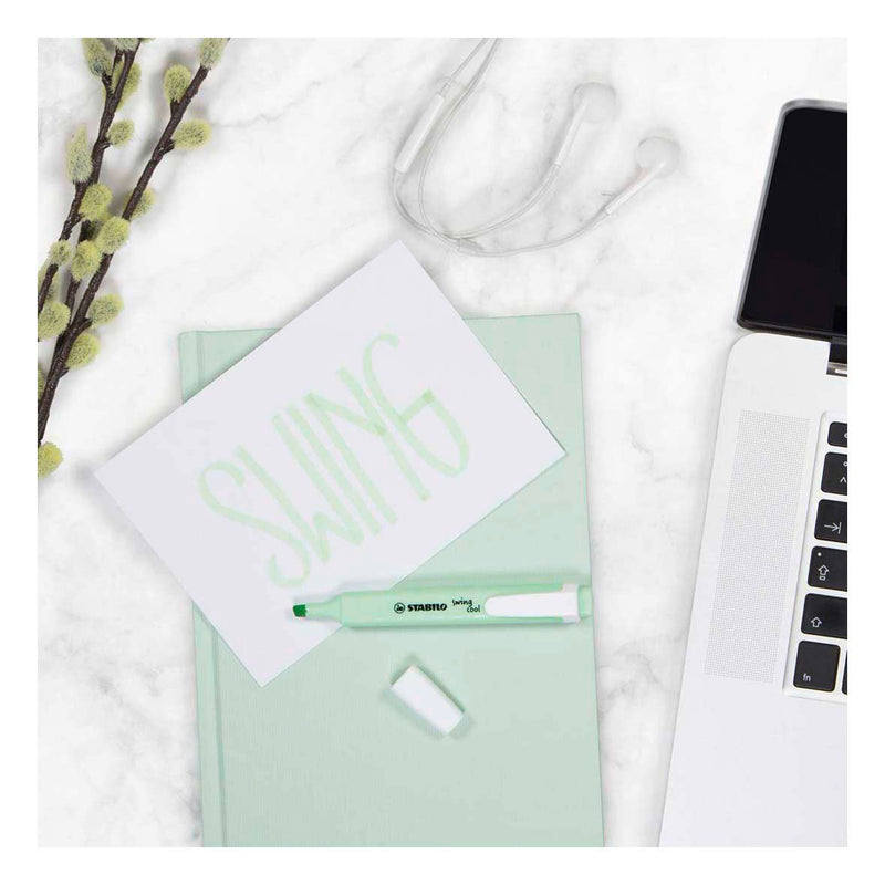 Afbeelding laden in galerijviewer, Stabilo swing cool - markeerstift - perfect voor onderweg - pastel - etui met 4 kleuren