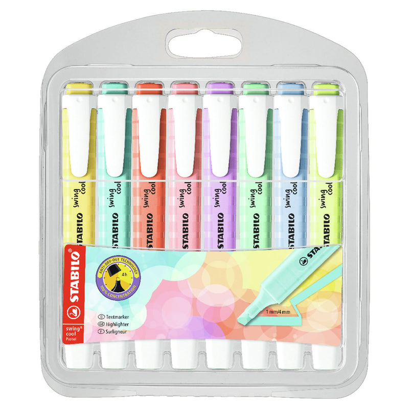 Load image into Gallery viewer, Stabilo swing cool pastel - markeerstift - set met 8 stuks