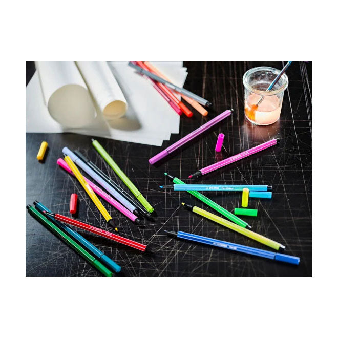 Afbeelding laden in galerijviewer, Stabilo pen 68 - viltstift - arty - set met 65 stuks