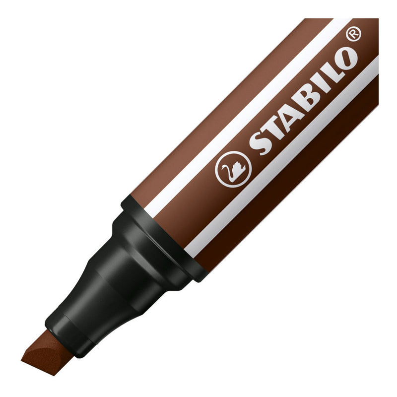 Load image into Gallery viewer, Stabilo pen 68 max - viltstift met dikke beitelpunt - bruin