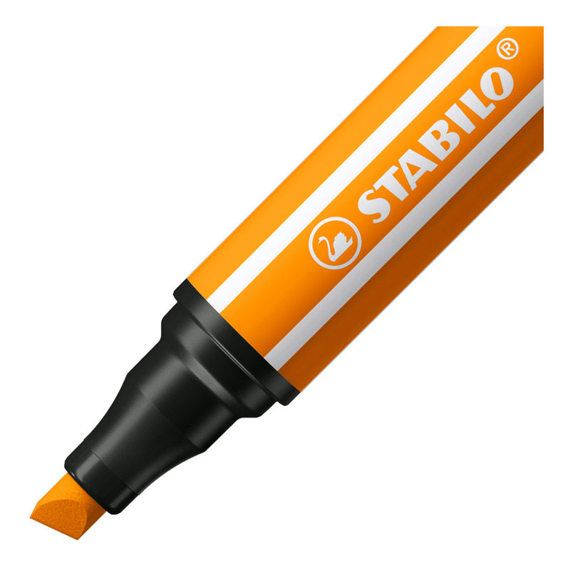 Load image into Gallery viewer, Stabilo pen 68 max - viltstift met dikke beitelpunt - oranje