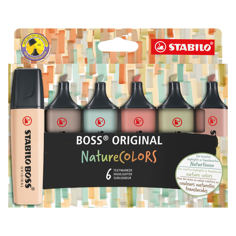 Load image into Gallery viewer, Stabilo boss original - markeerstift - set 6 stuks - naturecolors