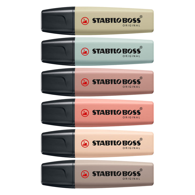 Afbeelding laden in galerijviewer, Stabilo boss original - markeerstift - set 6 stuks - naturecolors