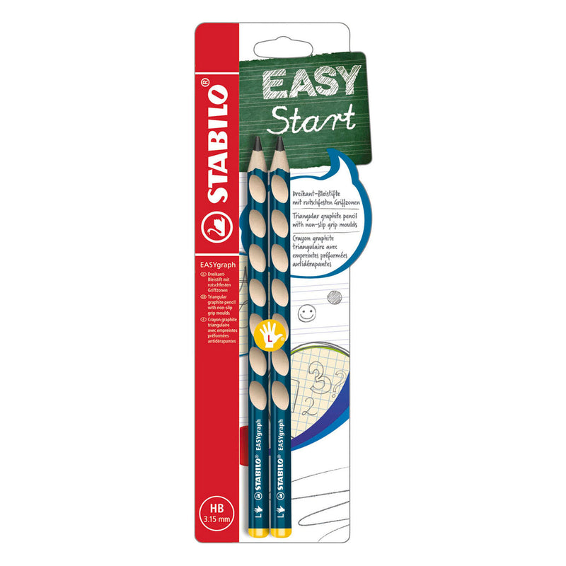 Load image into Gallery viewer, Stabilo easygraph hb linkshandig grafietpotlood petrol - 2st.