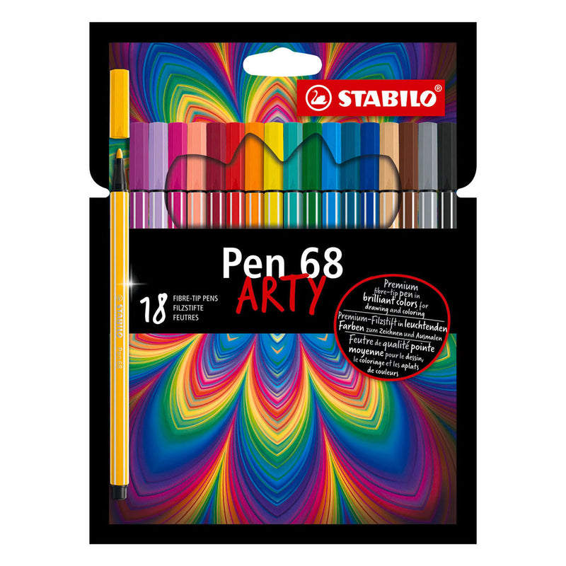 Load image into Gallery viewer, Stabilo pen 68 arty viltstiften - 18dlg.
