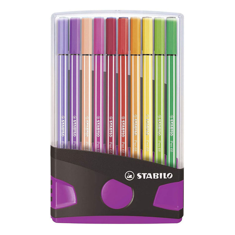 Load image into Gallery viewer, Stabilo pen 68 colorparade viltstiften roze antraciet - 20dlg.