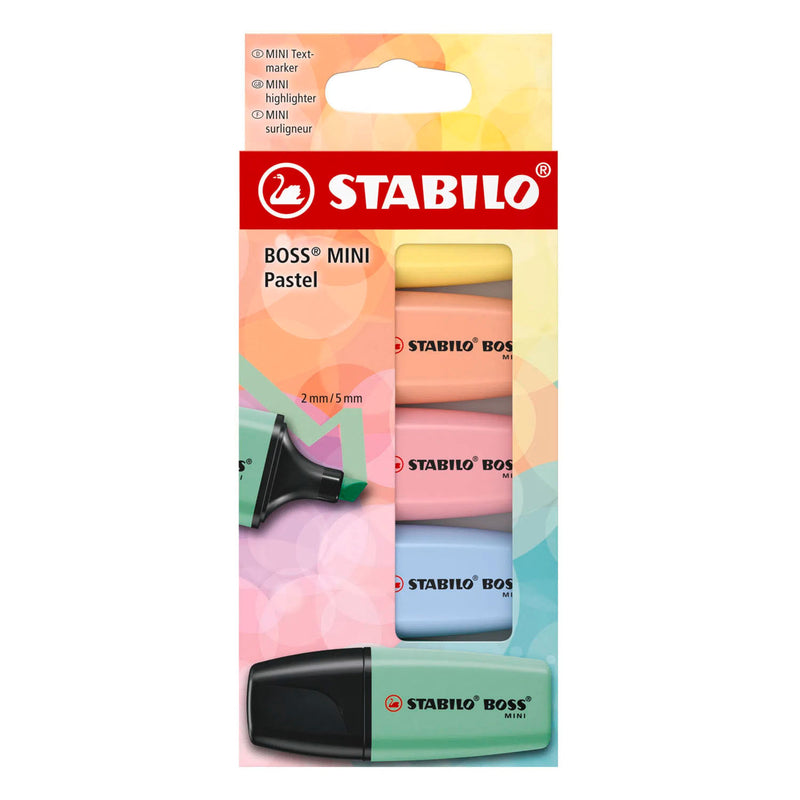 Load image into Gallery viewer, Stabilo boss mini pastel markeerstiften - 5dlg.