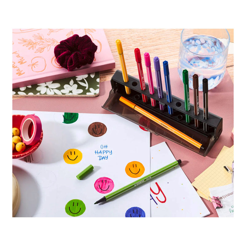 Afbeelding laden in galerijviewer, Stabilo pen 68 click set viltstiften - 10dlg.