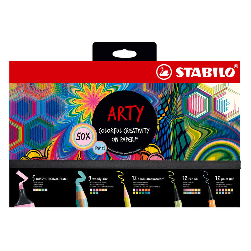 Load image into Gallery viewer, Stabilo arty pastel boss, woody, pen 68, point 88, aquacolor - 50dlg.
