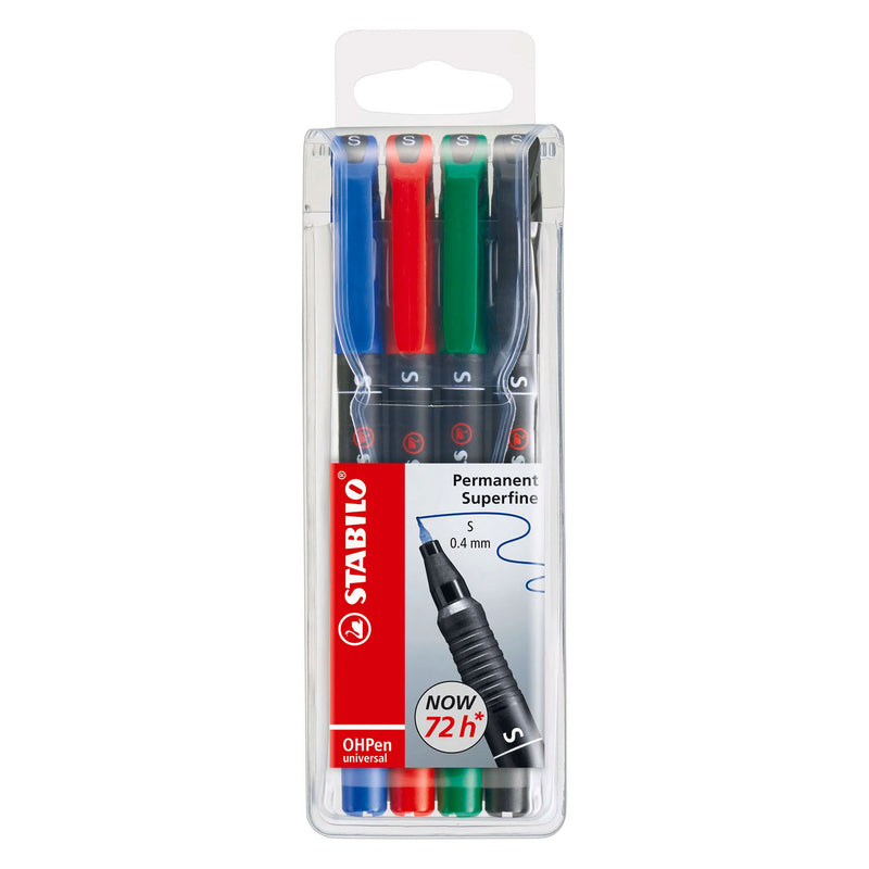 Load image into Gallery viewer, Stabilo ohpen superfijn permanente marker in etui - 4dlg.