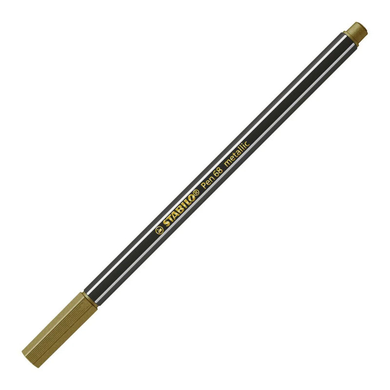 Afbeelding laden in galerijviewer, Stabilo pen 68 metallic viltstiften zilver goud koper - 3dlg.