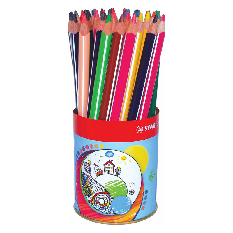 Chargez l'image dans la visionneuse de la galerie, Stabilo trio thick schoolverpakking kleurpotloden in metalen etui - 38dlg.