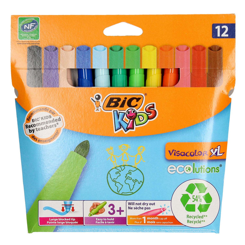 Cargue la imagen en el visor de la galería, Bic kids visacolor xl ecolutions, 12st.