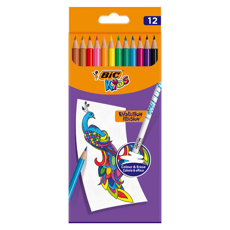 Load image into Gallery viewer, Bic kids evolution uitgumbare kleurpotloden, 12st.