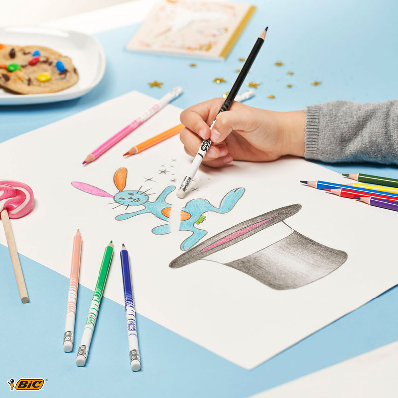 Afbeelding laden in galerijviewer, Bic kids evolution uitgumbare kleurpotloden, 24st.