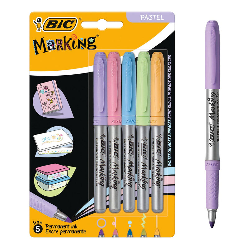 Load image into Gallery viewer, Bic intensity viltstiften permanent pastel, 5st.