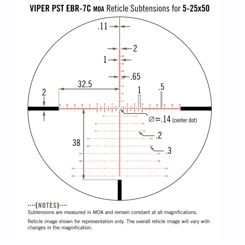 Load image into Gallery viewer, Vortex viper pst gen ii 5-25x50 ffp richtkijker, ebr-7c moa