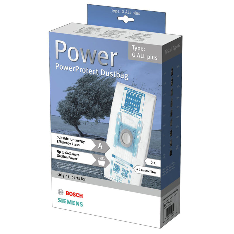 Afbeelding laden in galerijviewer, Bosch Siemens SIEMENS BBZ51FGALL Stofzuigerzak Type G PowerProtect Stofzak