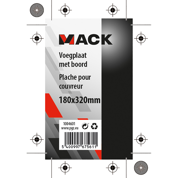 Laden Sie das Bild in Galerie -Viewer, Mack 1004601 - voegplaat met boord 180x320mm | 5 stuks