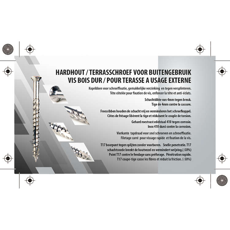 Laden Sie das Bild in Galerie -Viewer, Mack 1004975 - terrasschroef ss410 200st5,0 4,0x60mm | 6 stuks