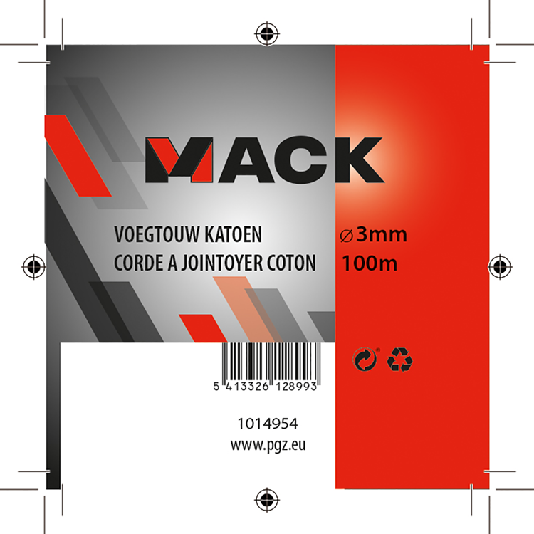 Afbeelding laden in galerijviewer, Mack 1014954 - voegtouw katoen bobijn 3mm 100m | 3 stuks