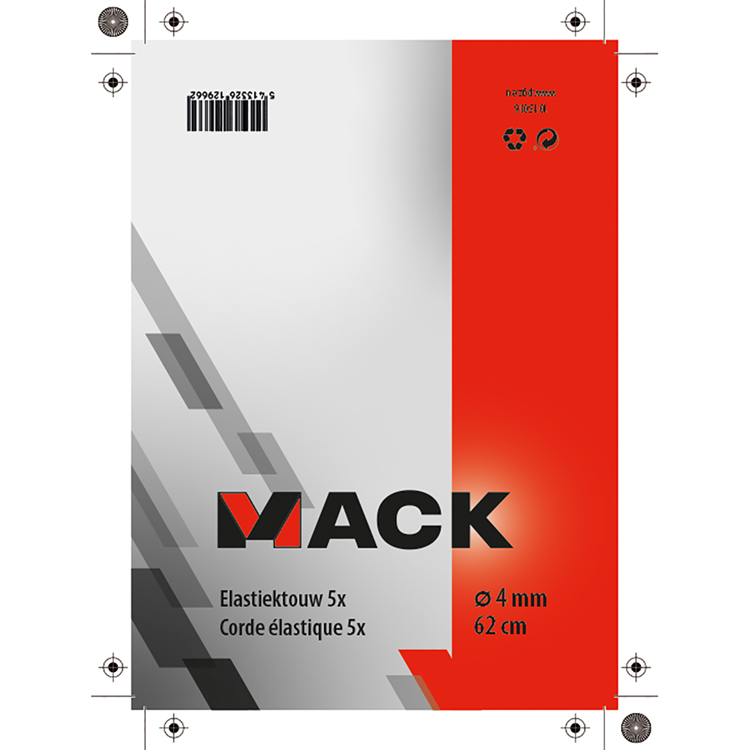 Afbeelding laden in galerijviewer, Mack 1015016 - elastiek bungee ball 5st 30cm | 5 stuks