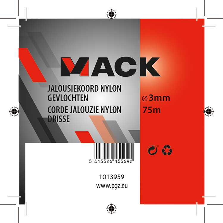 Afbeelding laden in galerijviewer, Mack 1013959 - jaloeziekoord nylon wit bobijn3mm 75m | 5 stuks