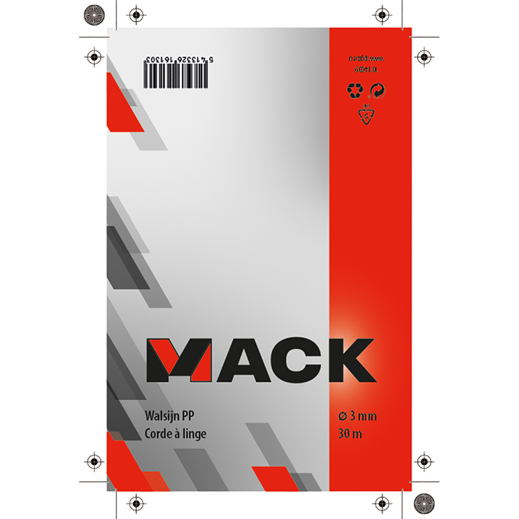Afbeelding laden in galerijviewer, Mack 1014009 - waslijndraad pp blauw streng 3mm 30m | 5 stuks