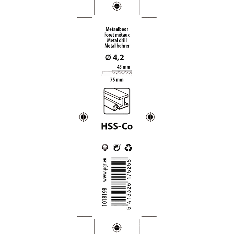 Afbeelding laden in galerijviewer, Mack 1018198 - metaalboor hss co5% din 338 ø 4,2 x 75 mm | 5 stuks