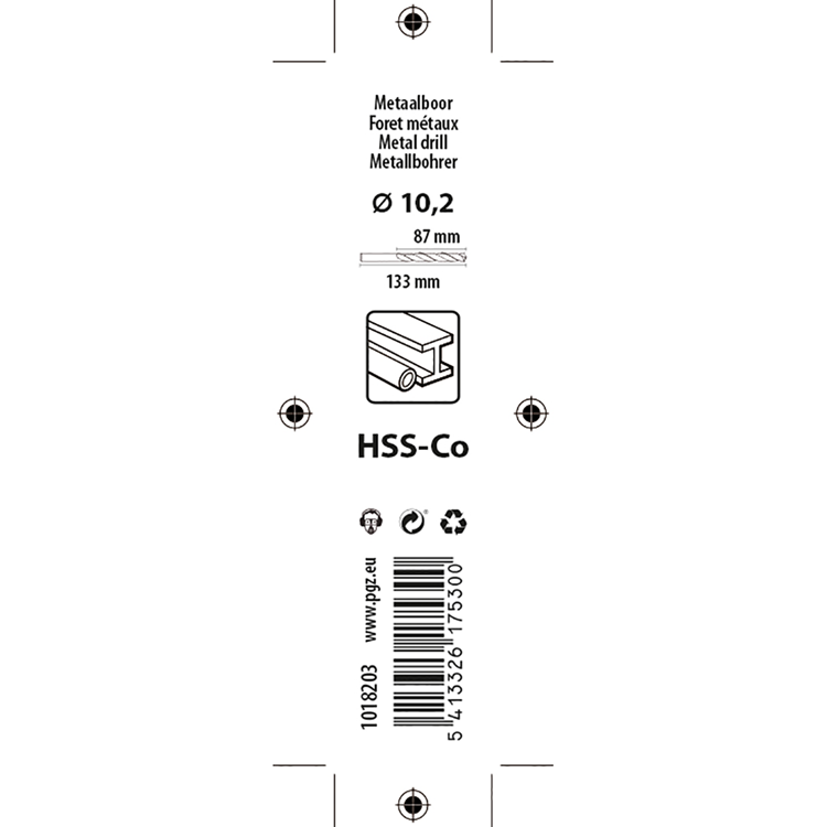 Afbeelding laden in galerijviewer, Mack 1018203 - metaalboor hss co5% din 338 ø 10,2 x 133 mm | 5 stuks