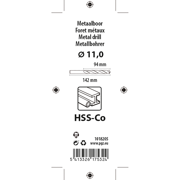 Afbeelding laden in galerijviewer, Mack 1018205 - metaalboor hss co5% din 338 ø 11,0 x 142 mm | 5 stuks