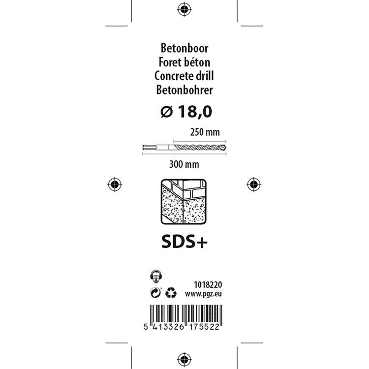 Afbeelding laden in galerijviewer, Mack 1018220 - hamerboor sds + 18x300mm | 5 stuks