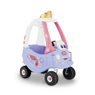 Afbeelding laden in galerijviewer, Little tikes cozy coupe fairy loopauto 75x42x86 cm roze paars