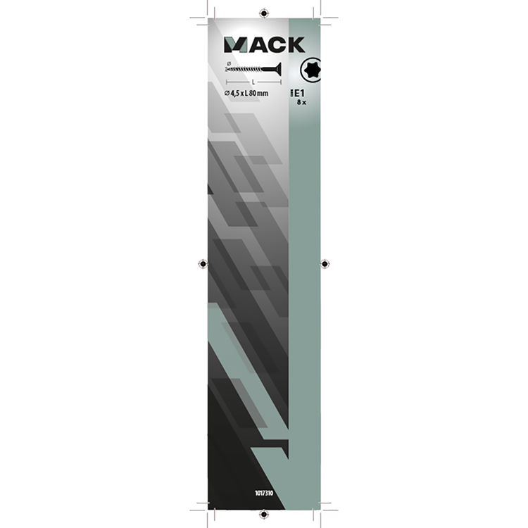Afbeelding laden in galerijviewer, Mack 1017310 - spaanplschr.vzkop-zelfb. geelverz. 8 st 4,5 x 80 mm | 5 stuks