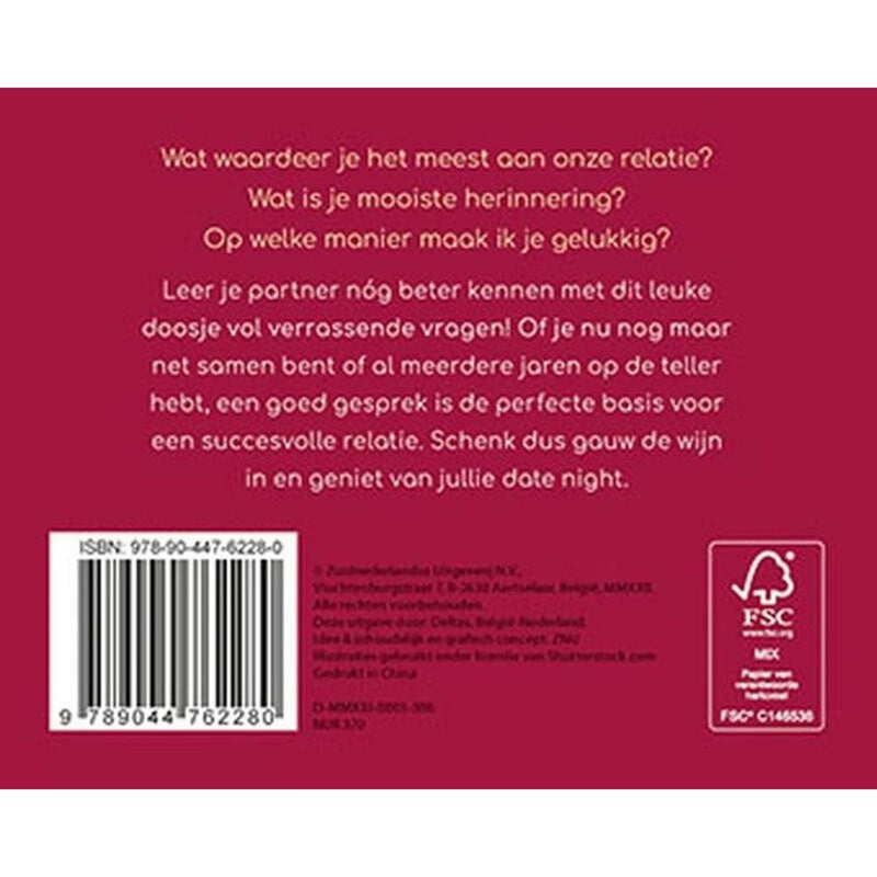 Chargez l'image dans la visionneuse de la galerie, Deltas tijd voor een romantische babbel praatkaarten voor koppels